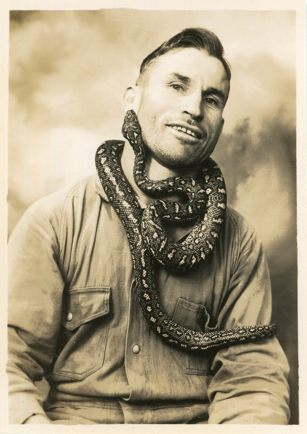 Photograph of Fred Walter with Joe Blake, c. 1950