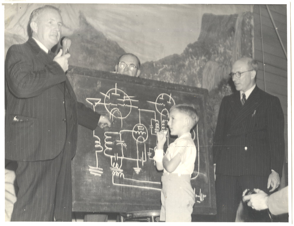 Jack Gerard presenting, 1945