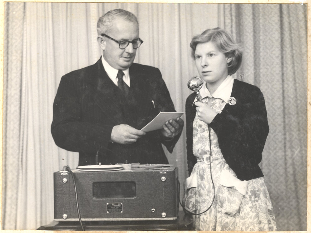 Jack Gerard interviewing a woman