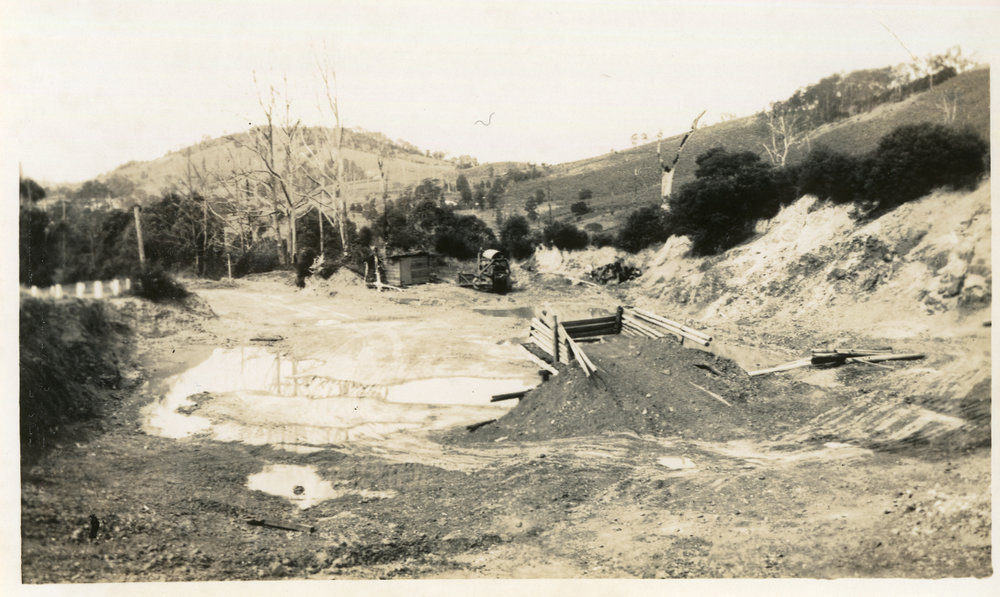 Photograph of Public Works Dump on Reservoir Site, Red Hill, 1950