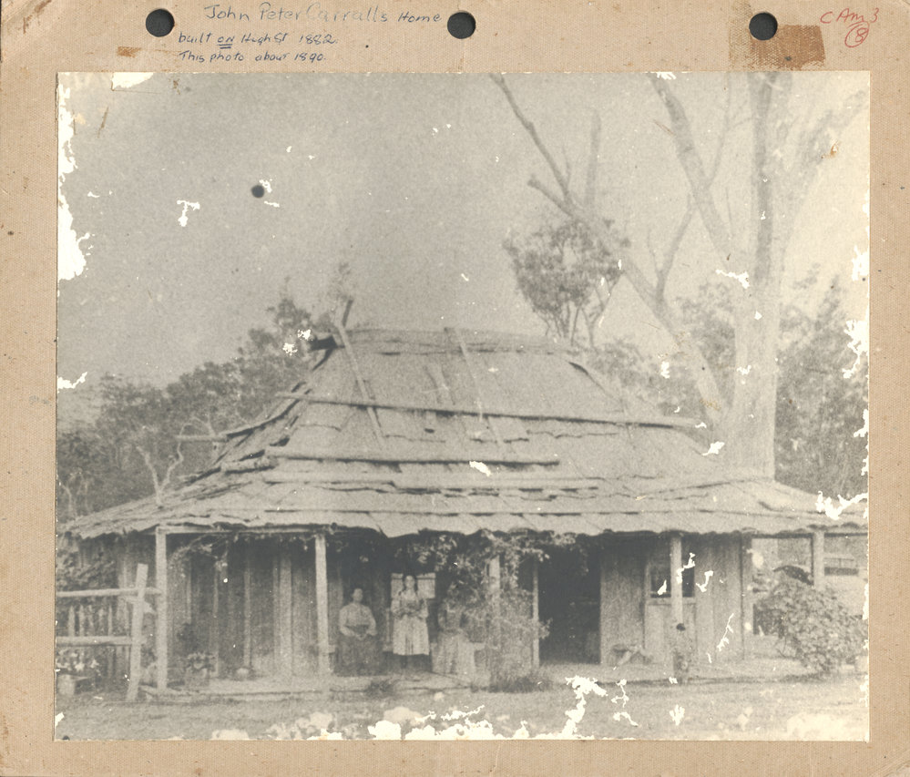 John Peter Carrall's cottage, c. 1890