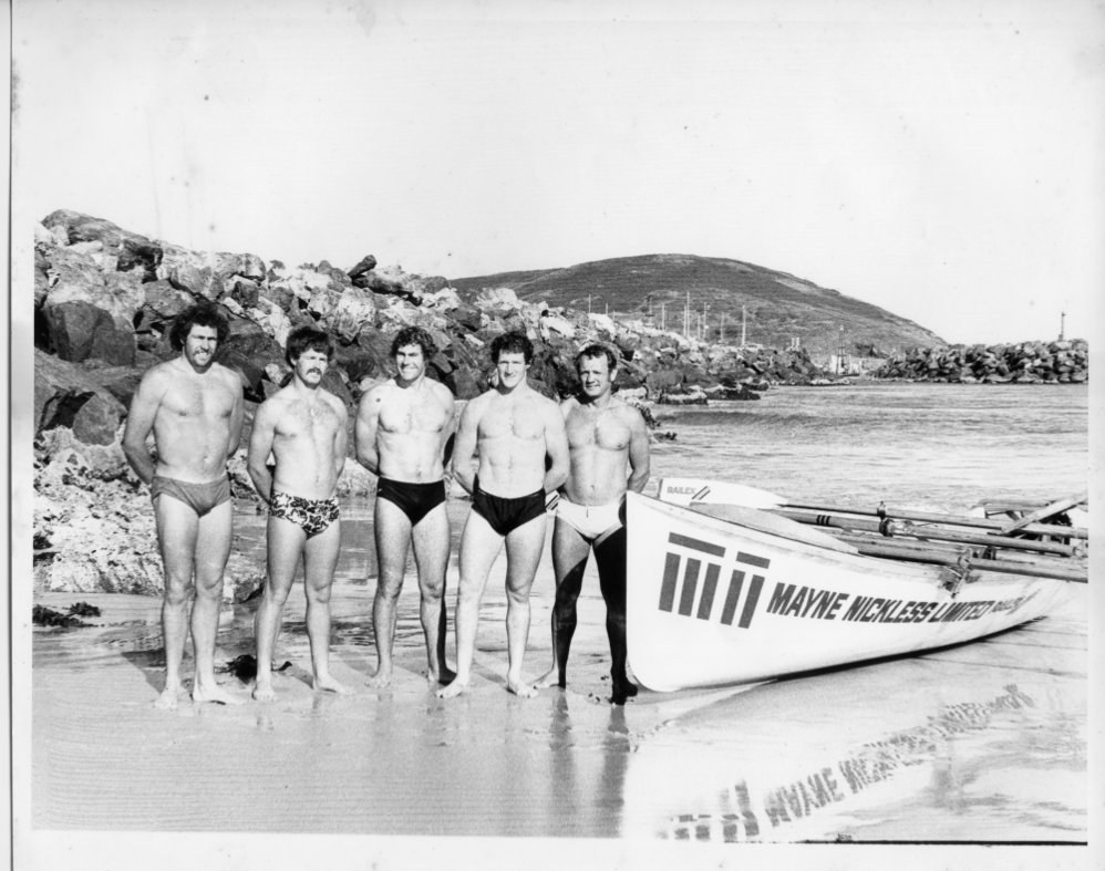 Surf boat won in Sydney by the Sawtell Surf Club, 1980 