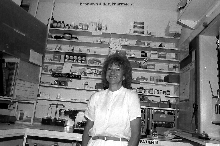 Pharmacist Bronwyn Alder at the old Coffs Harbour Hospital