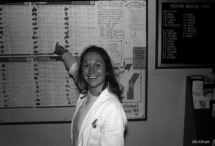 Dietitian at the old Coffs Harbour Hospital