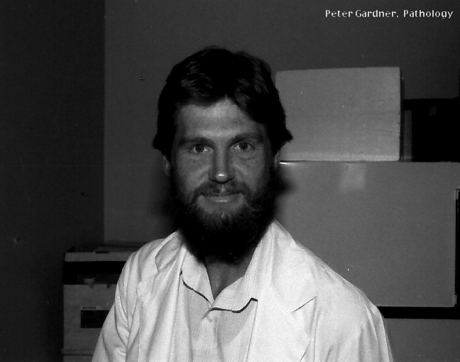 Pathologist Peter Gardiner at the old Coffs Harbour Hospital