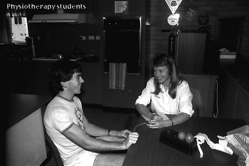 Physiotherapy students at the old Coffs Harbour Hospital