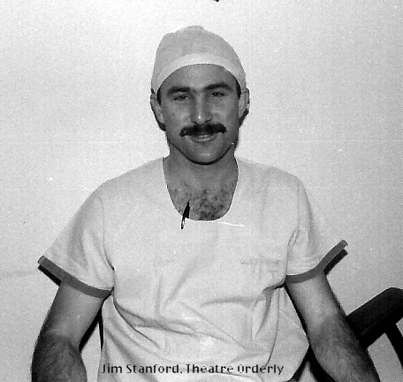 Theatre Orderly Jim Stanford at the old Coffs Harbour Hospital