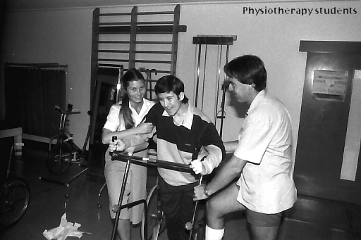 Physiotherapy students at the old Coffs Harbour Hospital
