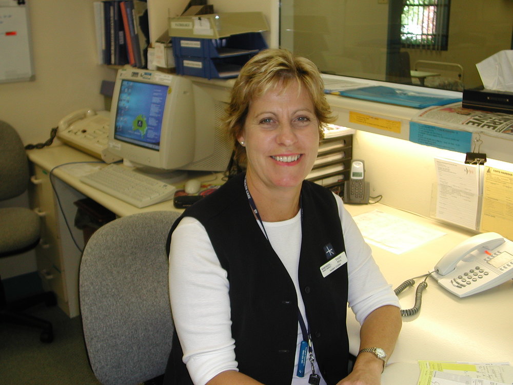 Administration Secretary Trish Nix at Baringa Private Hospital, 2006