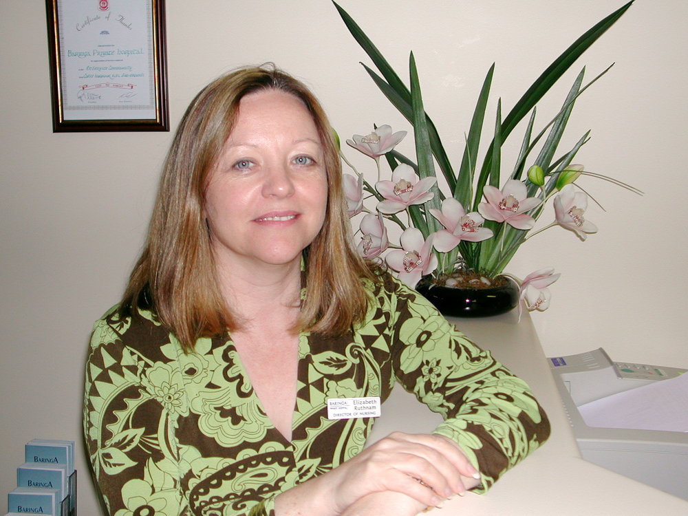 Director of Nursing Elizabeth Ruthman at Baringa Private Hospital, 2006