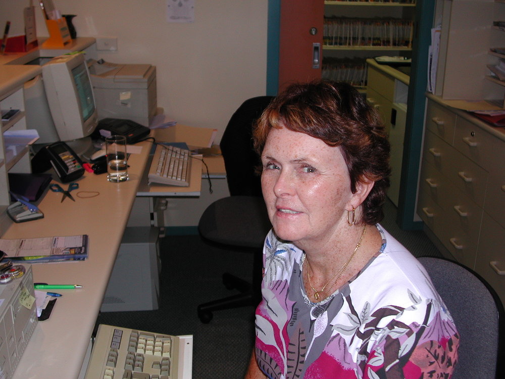 Secretary Pauline Azzopardi at Baringa Private Hospital, 2006