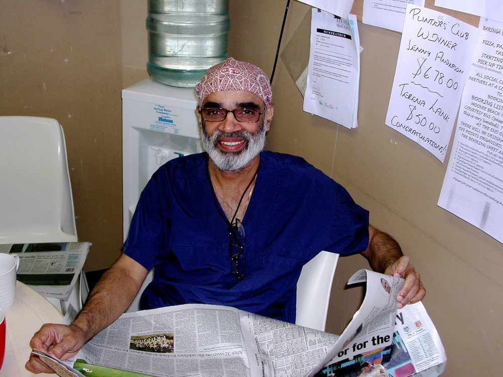 Surgeon Doctor Achuthan Warrier at Baringa Private Hospital, 2006