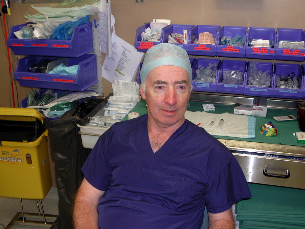 Anaesthetist Doctor Bill McCauley at Baringa Private Hospital, 2006