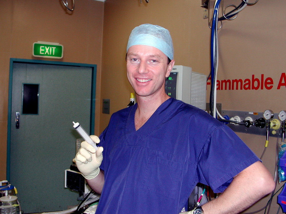 Anaesthetist Doctor Jason Woodrow at Baringa Private Hospital, 2006