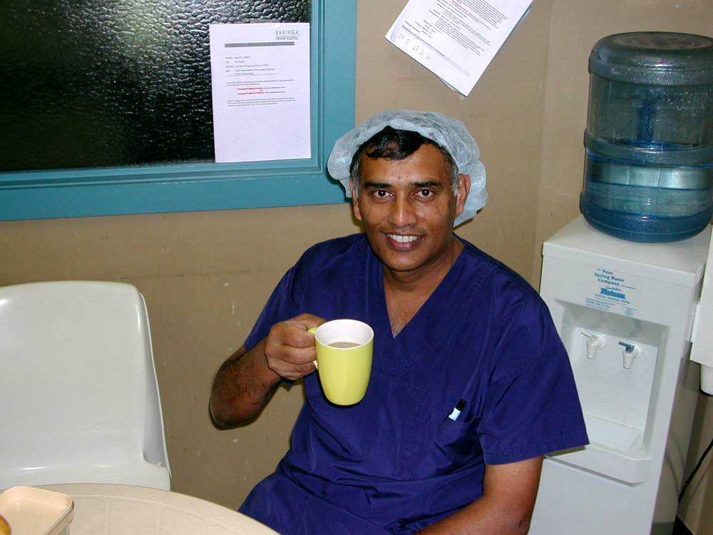 Surgeon Doctor Jay Ruthnam at Baringa Private Hospital, 2006