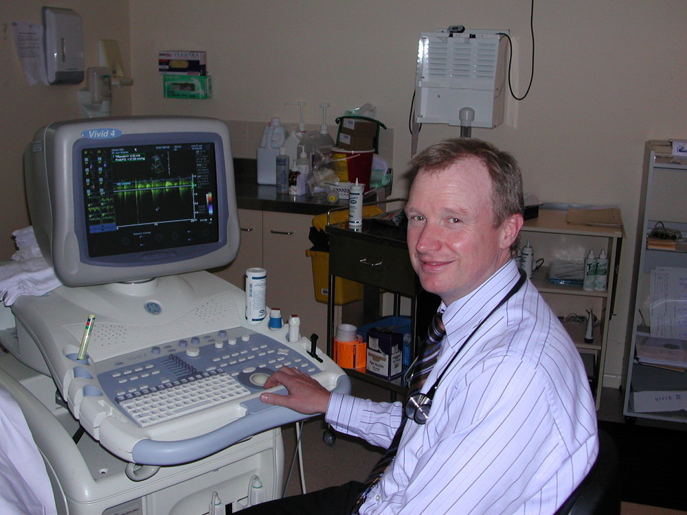 Cardiologist Doctor Jon Waites at Baringa Private Hospital, 2006