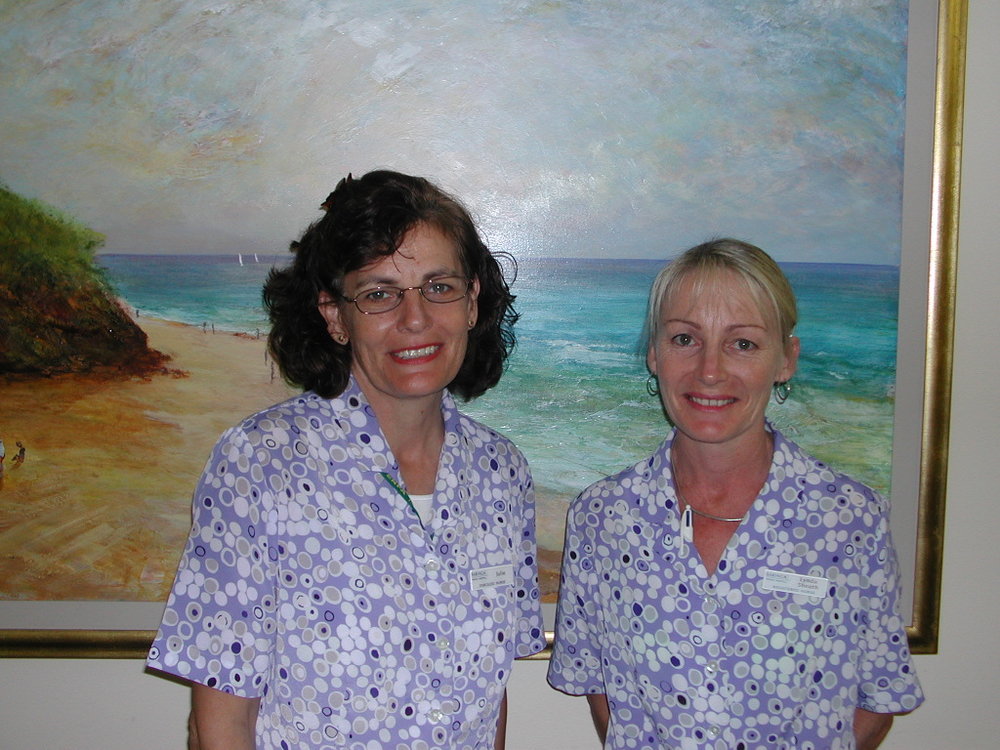 Nursing Sisters Julia Hauville and Lynda Sheath at Baringa Private Hospital, 2006