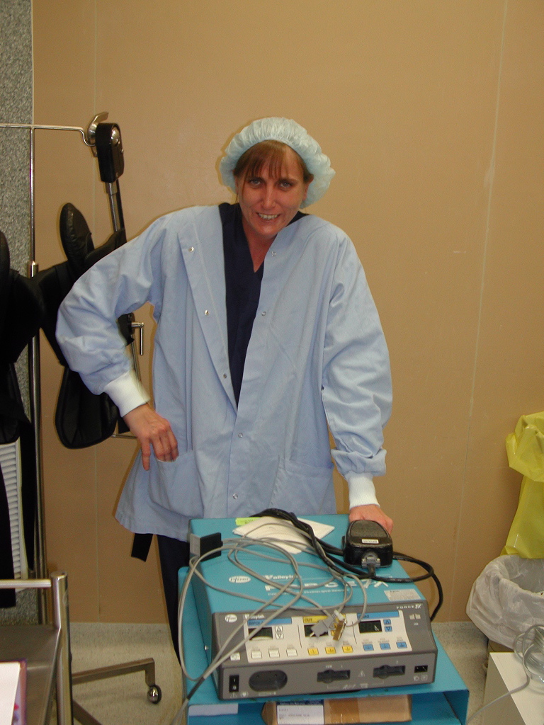 Theatre Sister Kylee Rees in Baringa Private Hospital Theatre, 2006