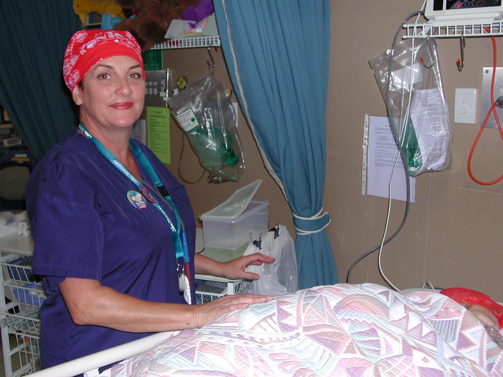Recovery Sister Annette O'Grady and patient in Baringa Private Hospital Theatre, 2006