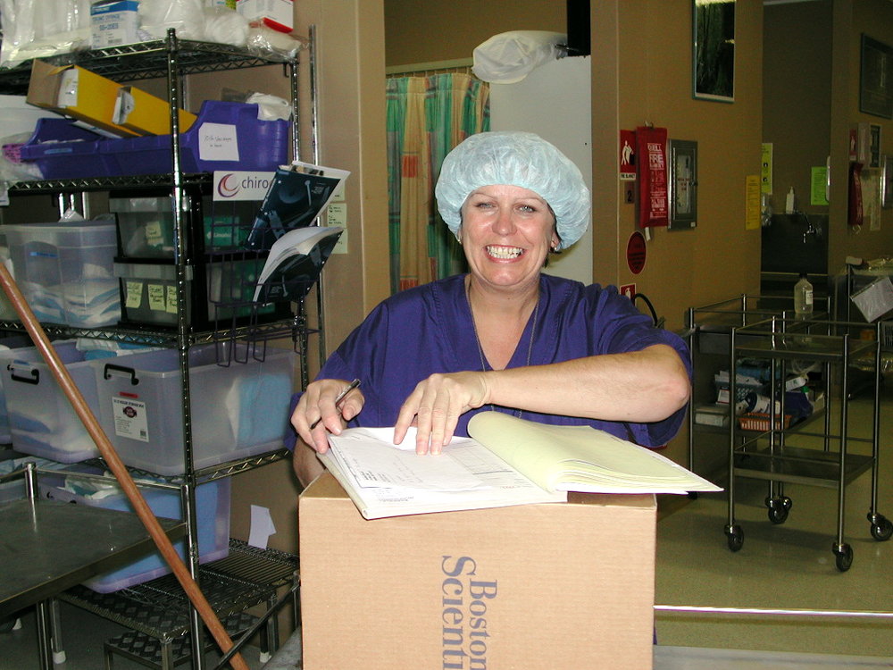Theatre Sister Narelle Rhodes in Baringa Private Hospital Theatre, 2006
