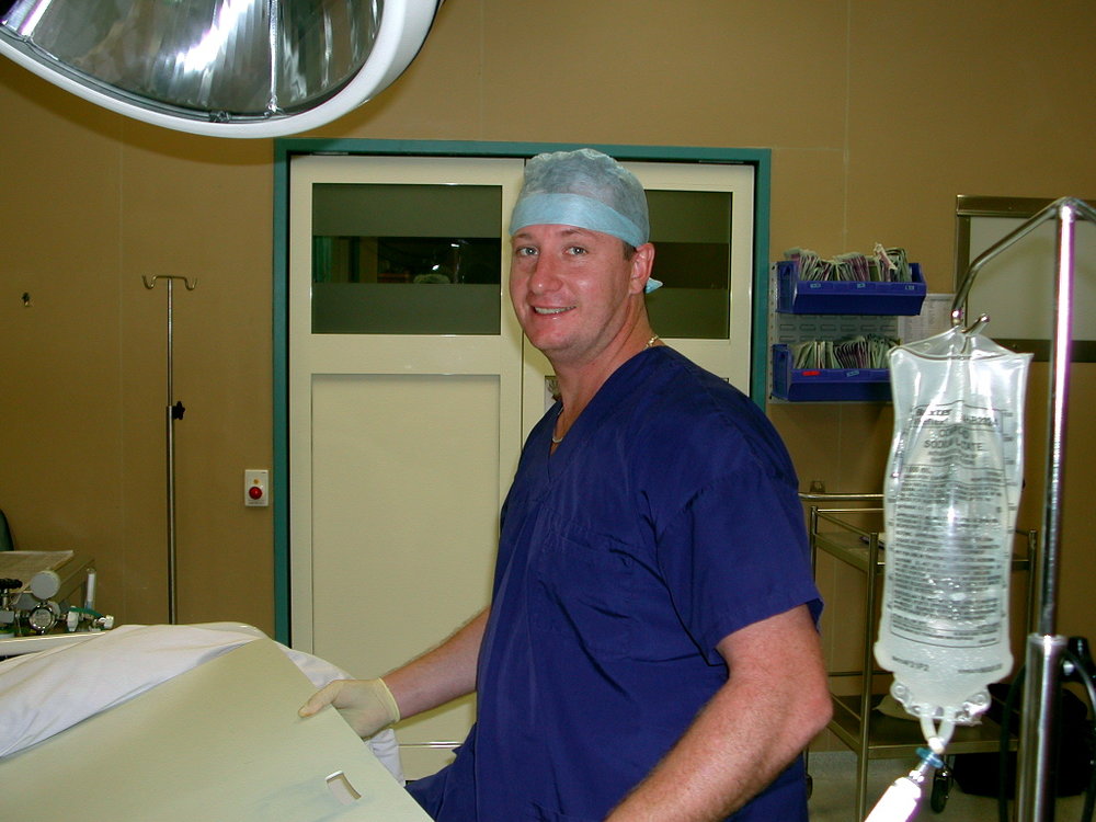 Theatre Wardsman Craig Monro in Baringa Private Hospital Theatre, 2006