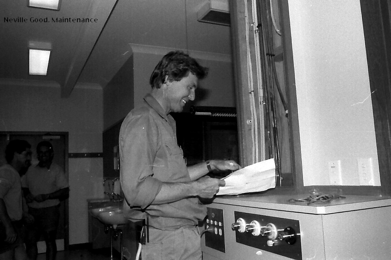 Neville Good at the old Coffs Harbour Hospital, 1985