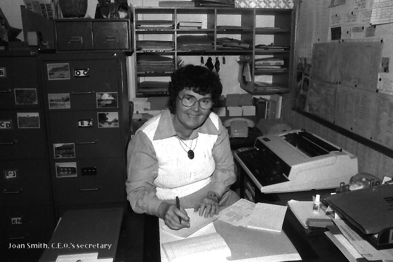 Joan Smith at the old Coffs Harbour Hospital, 1985