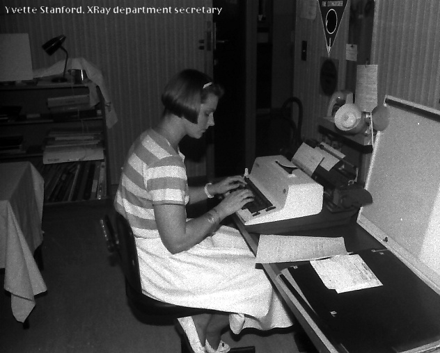 Yvette Stanford at the old Coffs Harbour Hospital, 1985
