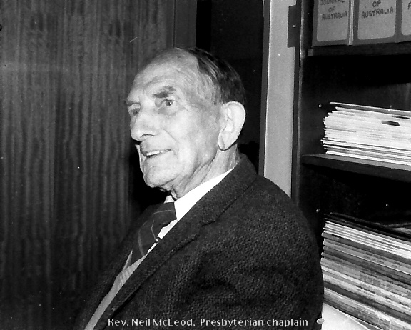 Reverend Neil McLeod at the old Coffs Harbour Hospital, 1985