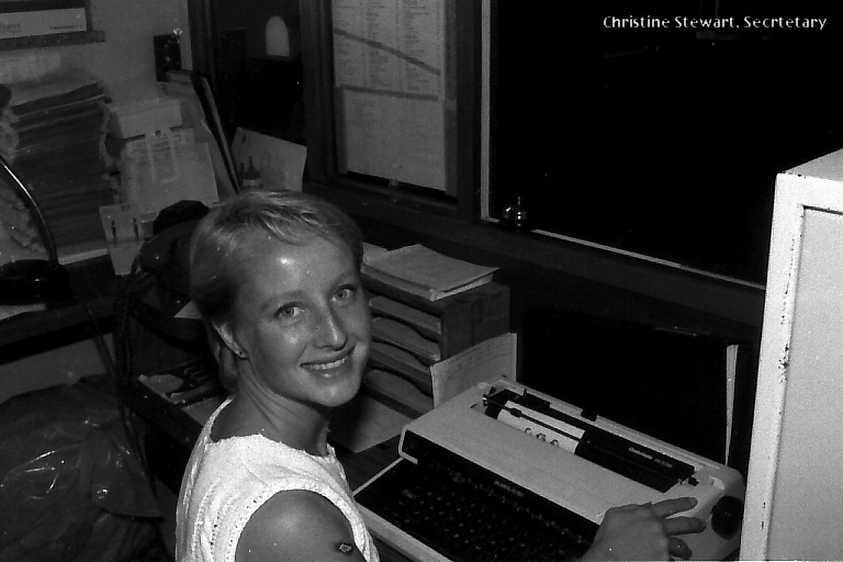 Christine Stewart at the old Coffs Harbour Hospital, 1985