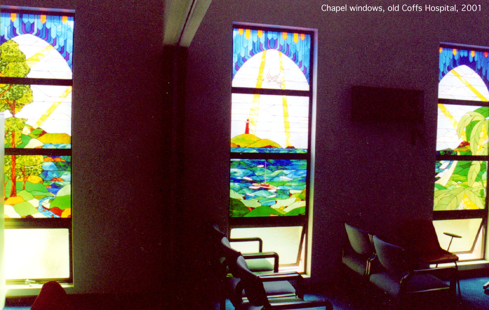 Chapel windows at the old Coffs Harbour Hospital, 2001