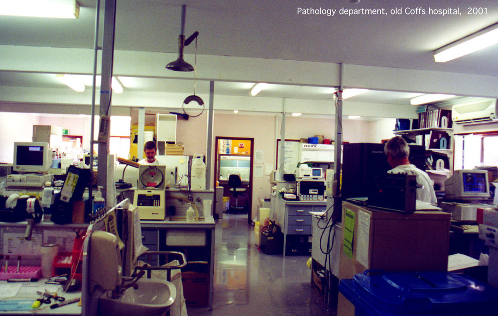 Pathology department at the old Coffs Harbour Hospital, 2001