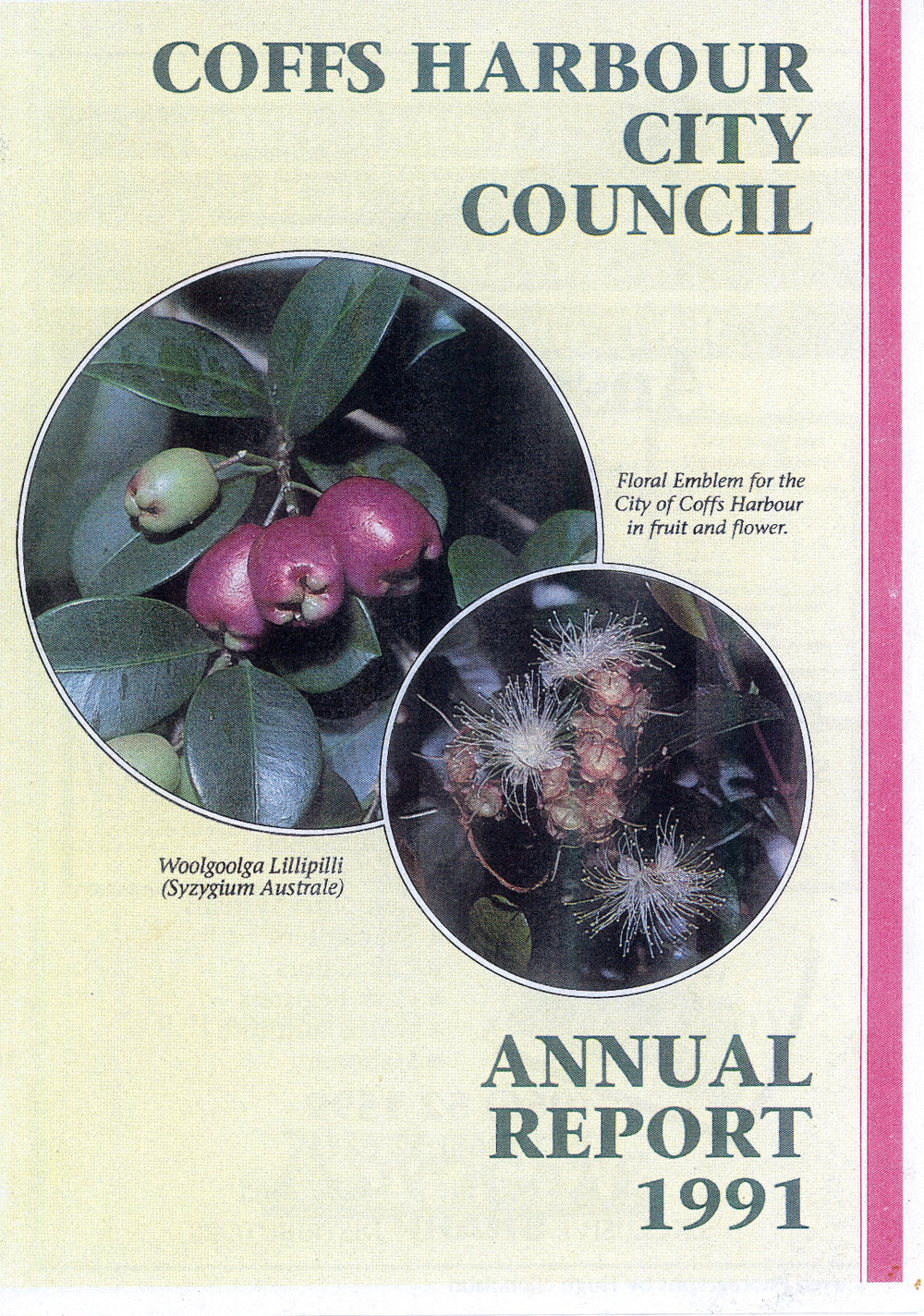 Coffs Harbour City Council Annual Report 1991