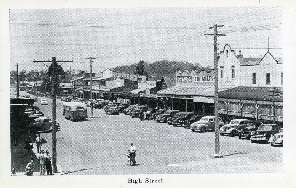 The main cross street in Coffs Harbour