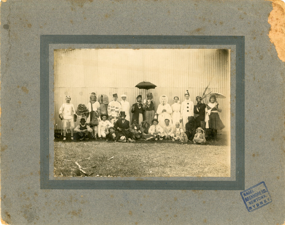 Pantomime group at the Coffs Harbour School of Arts, 1910