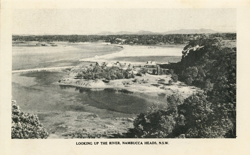Westerly view of the Nambucca River, 1940s
