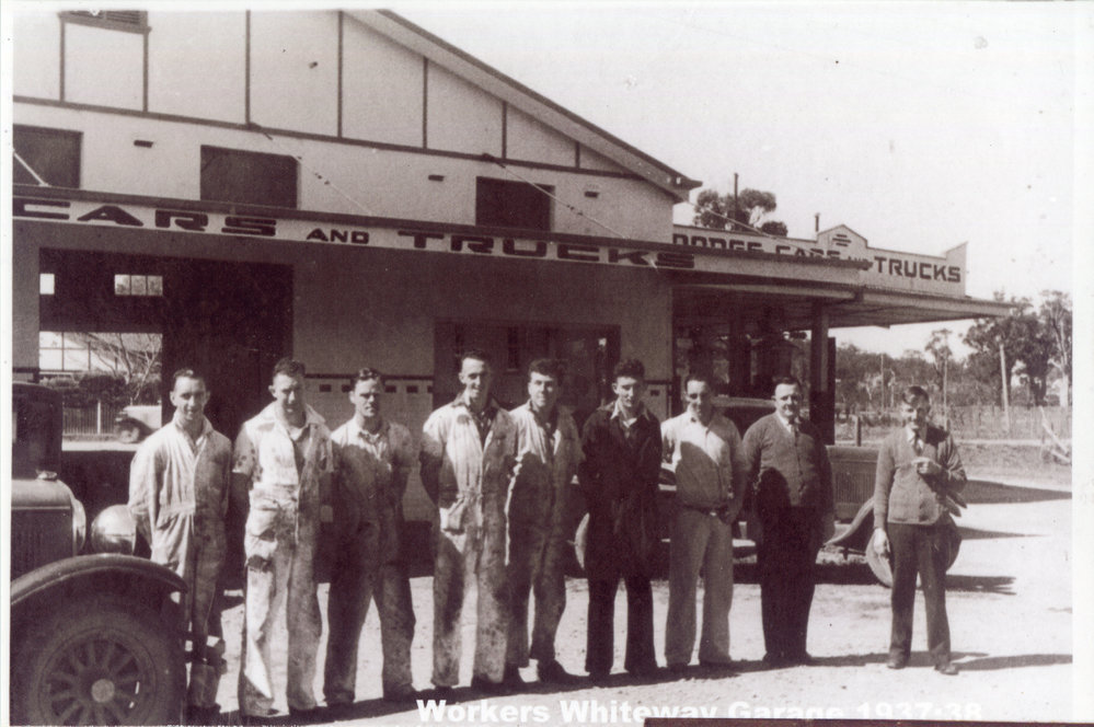 Staff of Whiteway Garage, late 1930s