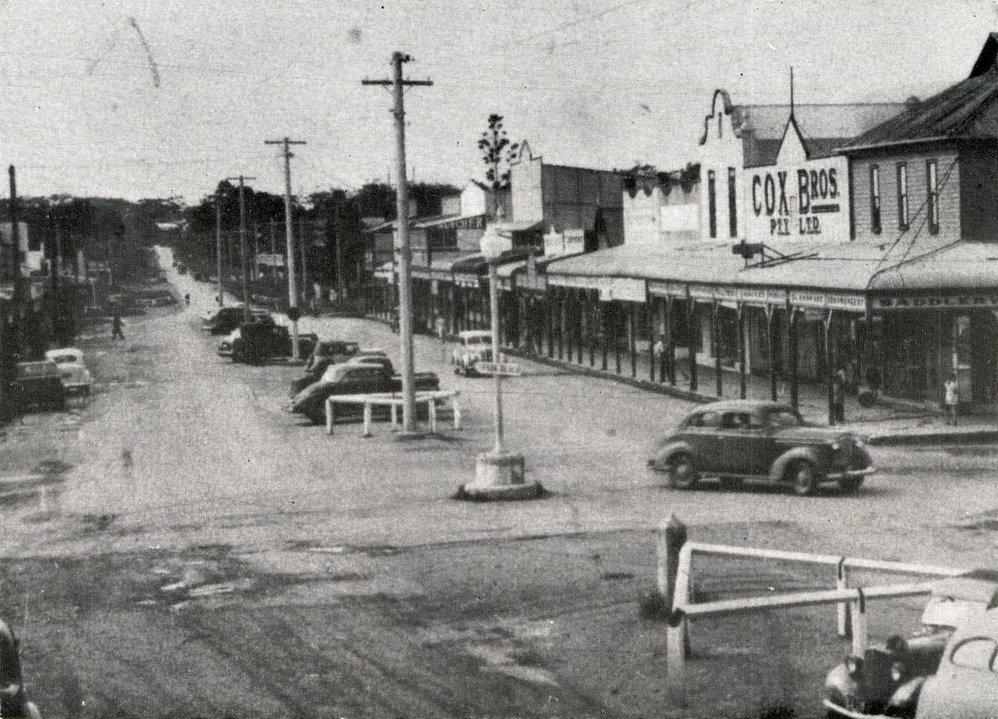 High Street view taken from Hotel Coffs Harbour looking east, c.1930s