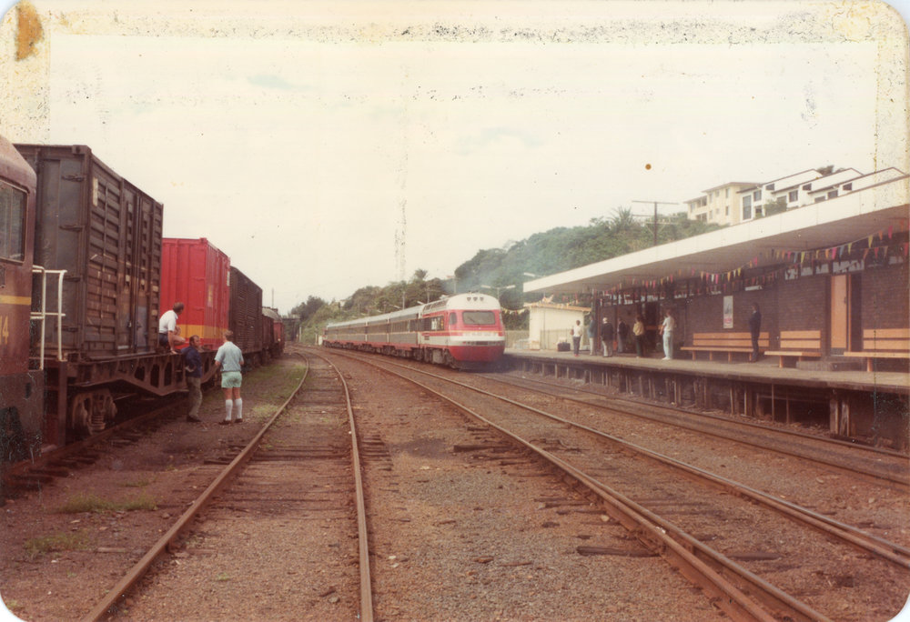 The inaugural run of the Sydney to Brisbane Intercity XPT, 1982