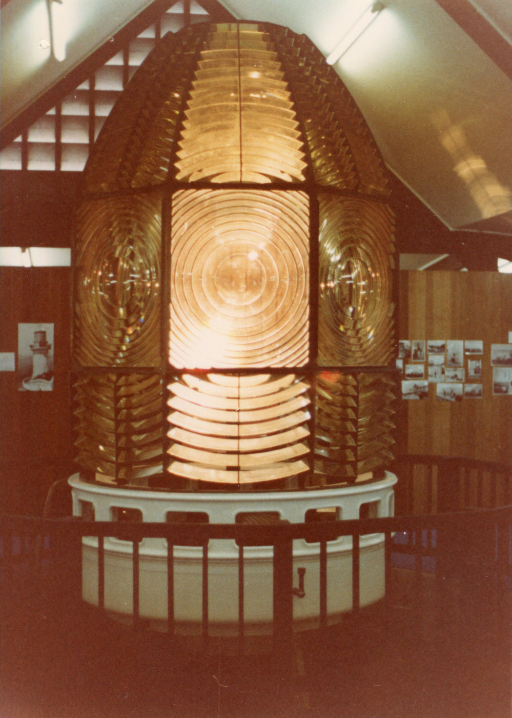 The South Solitary Island light on display in the Regional Museum