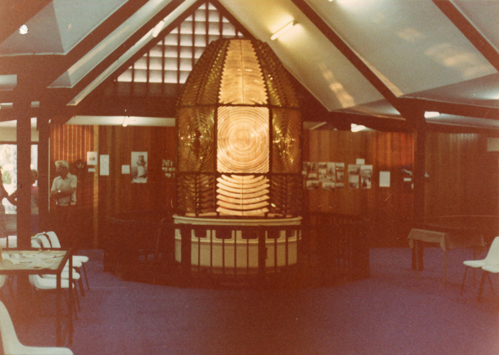 The South Solitary Island light on display in the Regional Museum