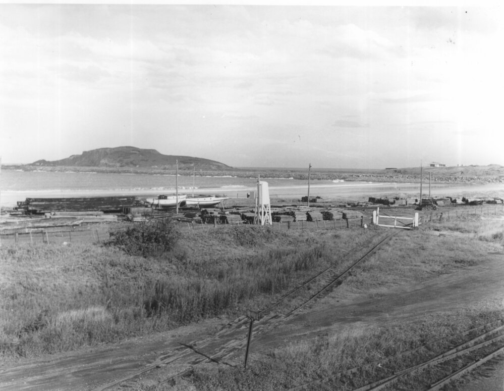 View of the Deep Sea Fishing club and South Coffs Island from the Railway Station