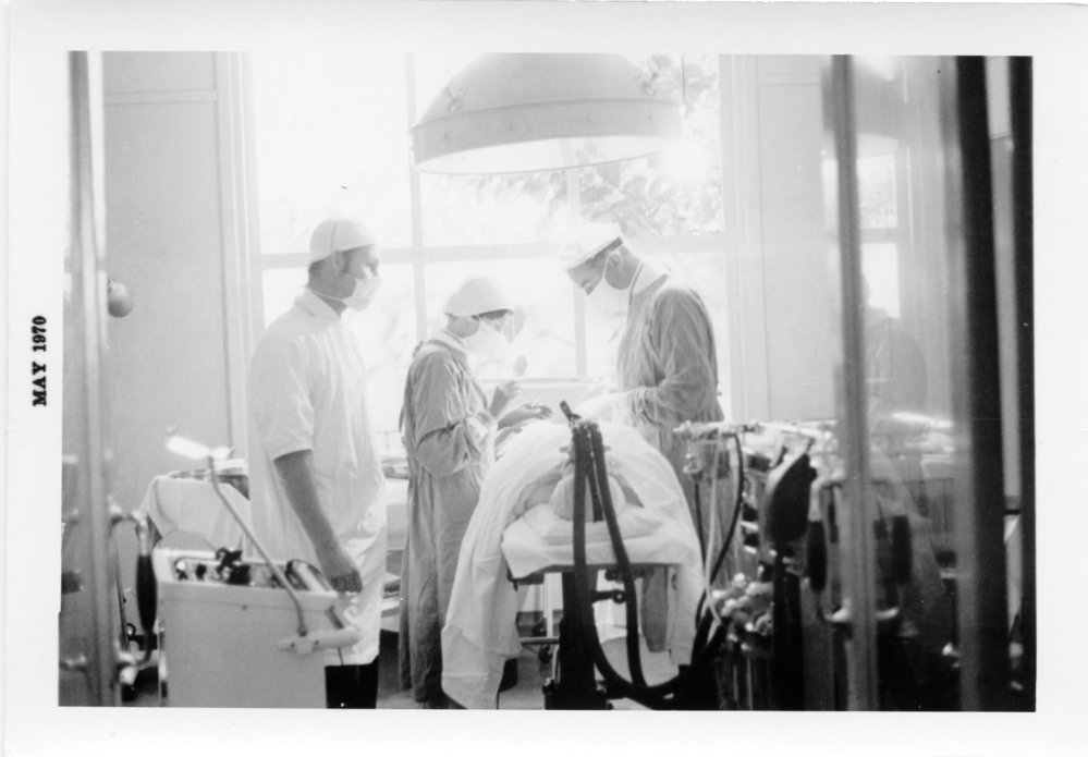 Last operation at the old Coffs Harbour hospital, May 1970