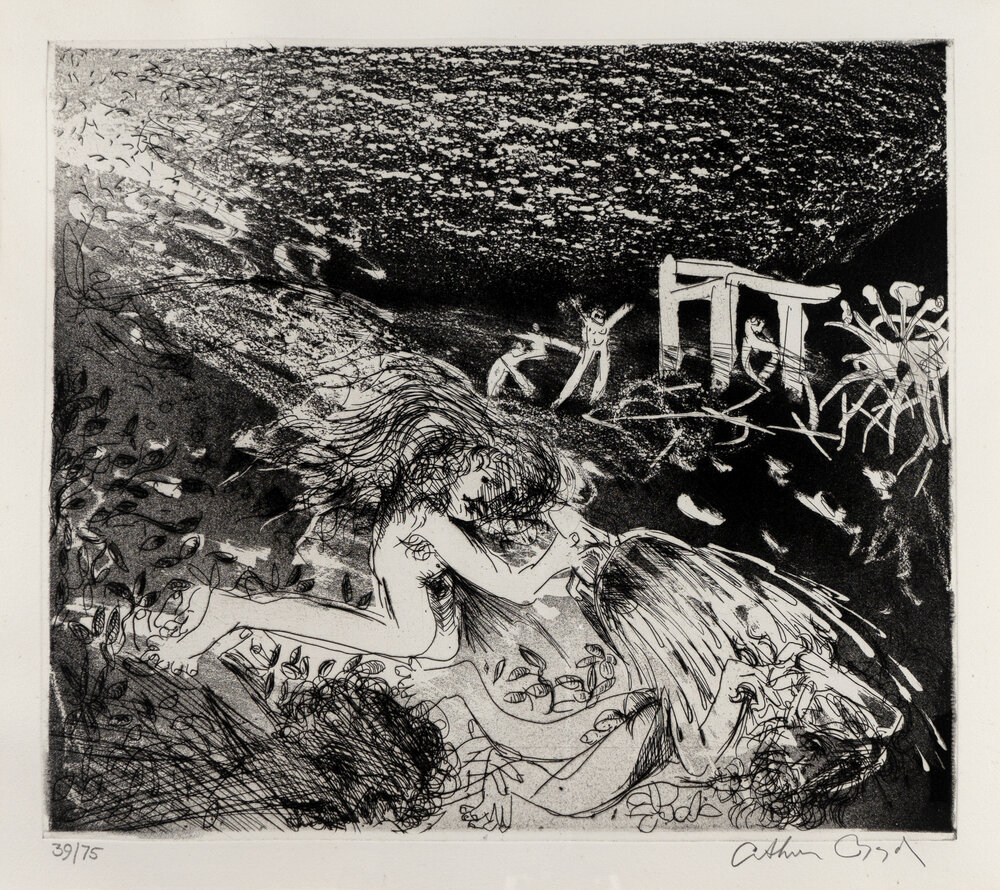 Untitled (Lysistrata: Two Women Defend Themselves)