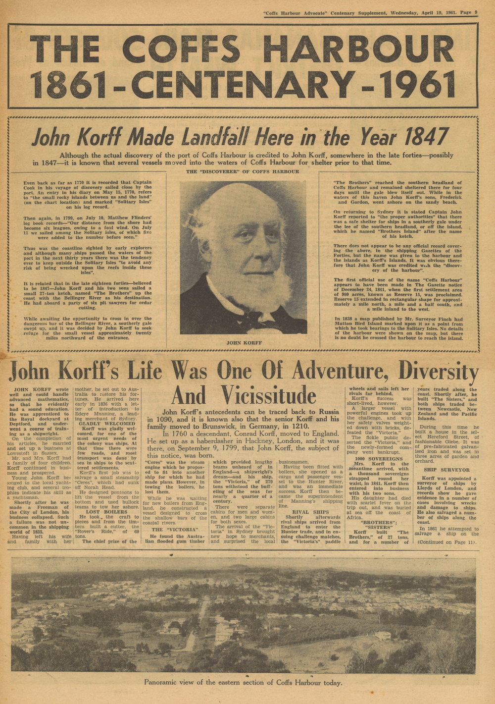 The Coffs Harbour Centenary 1861 - 1961