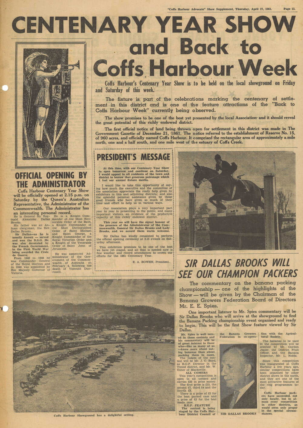 Centenary Year Show and Back to Coffs Harbour Week