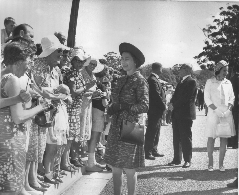 The Queen meets the people in Coffs Harbour, April 1970