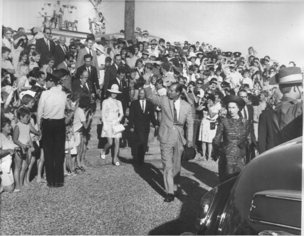The Royal family meets the people in Coffs Harbour, April 1970
