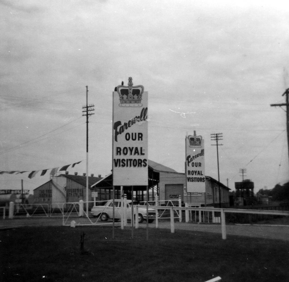 The Royal family is farewelled from Coffs Harbour, April 1970