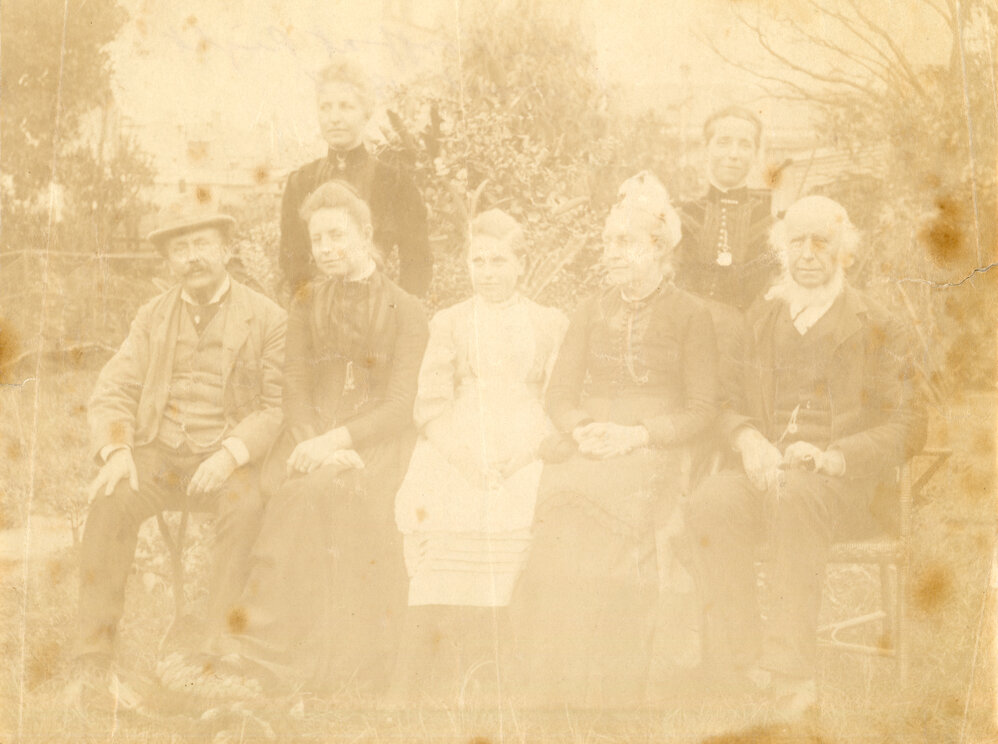 Janet Mary Korff and family, 1889-90